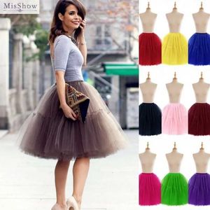 Designer 6 couches femmes Tutu jupe courte taille haute maille doux Tulle jupe gonflée Pettiskirt bal robe de bal fête danse Tutu robe CPA539 designerFL01