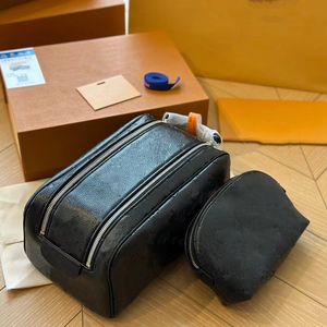 Diseñadores Bolsa Doble Cremallera Bolsas Cosméticas Estuches de Maquillaje Gran Capacidad Pliegue Organizador Almacenamiento Bolsa Colgante Impermeable Mujer Embrague Lujos Bolso NO34