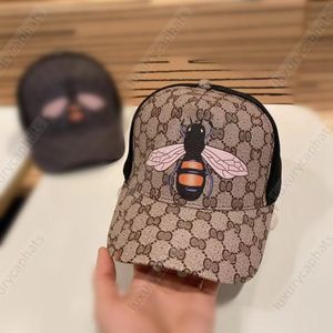 Designers Casquettes de baseball Chapeaux Casquette Luxe Bee Os brodé Chapeau ajusté Hommes Femmes Chapeau de soleil Gorras Sports Mesh Cap