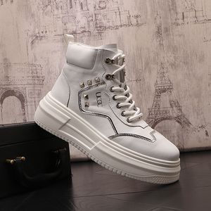 Designers d'affaires robe de mariée chaussures de soirée mode haut à lacets sport baskets décontractées bout rond fond épais conduite marche loisirs bottes Y100