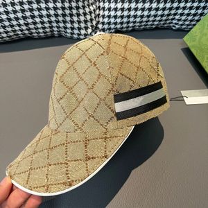 Diseñadores Casquette luxe para mujer gorra de béisbol fresa para hombre gorras de bola de lona letra completa impresa Beanie Bonnet ajustable J86Z #