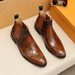 Designers chaussures Martin bottes hommes Chelsea bottes bureau d'affaires travail formel monogrammes chaussures habillées Italie marque designer fête mariage bottines taille 38-45 avec boîte