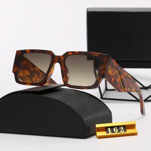 Designers lunettes de soleil lunettes classiques tête d'impression léopard lunettes de mode marque de luxe bleu marine noir coffret cadeau lunettes de soleil dames hommes modèles unisexes voyage plage