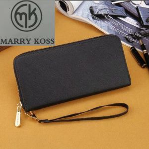 Diseñadores ZIPPY WALLET Cuero suave para hombre para mujer Iconic Textured Moda Carteras con cremallera larga Monedero Monedero Titular de la caja Bolsa de polvo 6 colores MARRY KOSS MK billeteras