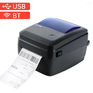 Imprimante d'étiquettes sans fil de bureau, impression thermique directe, BT, USB, filaire, tout-en-un, fabricant de codes-barres 1D 2D, papier 123mm