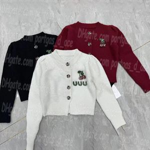 Strass femmes recadrée chandails Cardigan veste tricoté à manches longues pull élégant printemps quotidien décontracté hauts