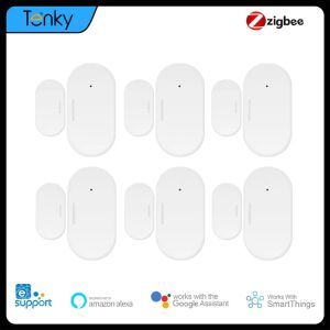 Détecteur Ewelink Zigbee Door Sensor Window Open / Fermer Detectors with Alarms Smart Home Security Protection fonctionne avec Alexa Google Home