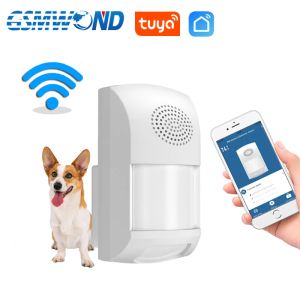 Détecteur Tuya WiFi Infrarouge Détecteur Pir Human Motion Sensor 25kg Anti Pet Infrared Sound Alarm fonctionne avec Tuyasmart Smart Life App