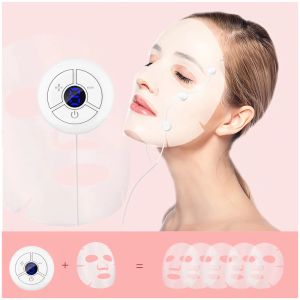 Dispositivo Ems microcorrientes para absorber mascarilla, dispositivo para belleza facial, cuidado de la piel, estiramiento, rejuvenecimiento, vibración, herramienta eliminadora de arrugas