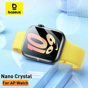 Dispositifs BaseUS 2pcs Nano Screen Protector pour Apple Watch 8 7 6 SE SE2 5 4 Soft Hydrogel 40/41/44/45mm Film de protection à couverture complète