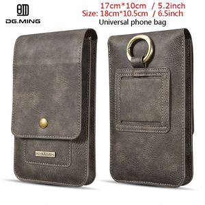 Ming téléphone crochet étui en cuir ceinture pince 5.2-6.5 pouces pochette taille sac pour IPhone 15 14 13 Samsung S23