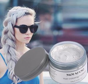 DH FREE Cire capillaire Mofajang pour la coiffure Mofajang Pomade Style fort reconstituant la cire de pommade grand squelette lissé 120pcs / boîte en carton 7 couleurs