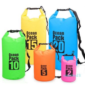 DHL 2L Ocean Pack Sac étanche étanche Sac sec tout usage pour le kayak flottant en plein air Randonnée Natation Snowboard2