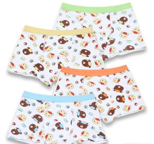 DHL 4pcs / lot Garçons Bébé Filles Enfants Sous-Vêtements Boxers Dessin Animé Chien Poire Singe Slip Enfants Culottes Culottes Infant Adolescents