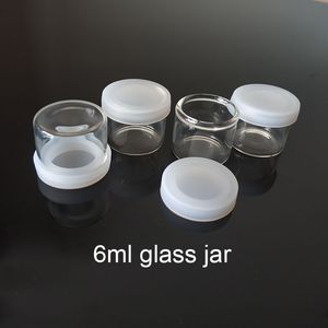 Concentré de verre antiadhésif de 6 ml, accessoires, bouteille en verre, pot de cire, récipient d'huile épais, vente en gros, vs 5 ml