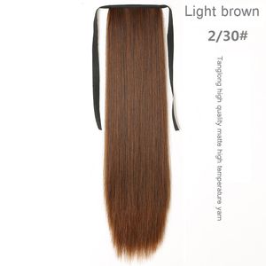 LIVRAISON GRATUITE DHL Cheveux Brésiliens Ponytail Cheveux Humains Ponytails Straight Indian Clip Hair Extensions plus de couleur