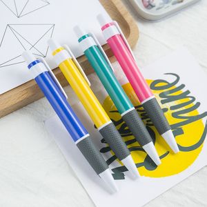 DHL! Colorido Plástico Prensa Bolígrafos Moda Durable 1.0mm Estudiantes Pluma Escuela Oficina Escritura Suministros Publicidad Personalizar Negocios Industriales