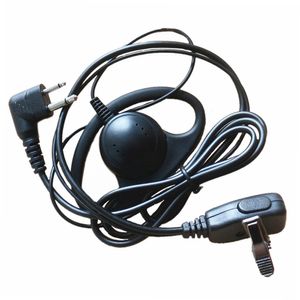 10x D Shape 2Pin Ear Hook Earpiece Headset Earphone W/PTT Mic For Motorola Walkie Talkie Radio XTN446, XTN500, XTN600 AXV5100 AXU4100