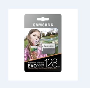 Livraison DHL 16G/32GB/64GB/128GB/256GB Samsung EVO Select carte micro sd/smartphone SDXC carte de stockage/carte TF/carte mémoire caméra HD 100 Mo/s