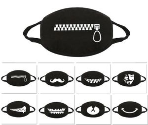 DHL Fashion Party Anime Designer Face Mask Fancy Fancy Fancy Fancy Mouthable Muffle Tooth Mask Reusable Polvo caliente a prueba de viento Cot1415123