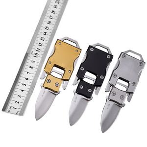 Envío gratis DHL promocional cuchillo de bolsillo plegable Mini cuchillo portátil de acero inoxidable que acampa EDC llavero cuchillo cuchillos de regalo baratos