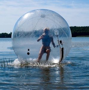 Diversión inflable de 2m de diámetro, bola de hámster para humanos, bola Zorb para caminar sobre el agua a la venta