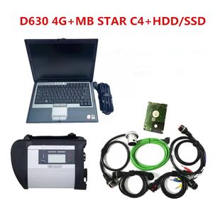 Outil de diagnostic MB Star C4 SD Compact Connect C4 multiplexeur haute carte PCB Ssd ordinateur portable d630 Ram 4g prêt à l'emploi