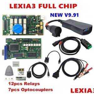 Herramientas de diagnóstico PP2000 LEXIA3 Herramienta con serial 921815C Firmware Dorado PCB V9.91 LEXIA 3 DIAGBOX V7.83 V8.55 FL chips Drop entrega A DHL4I