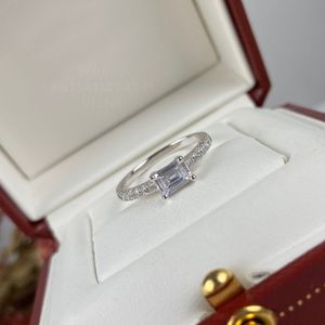 bague diamants légers pour femme designer pour homme argent fin plaqué or 18 carats T0P qualité la plus haute qualité de comptoir taille européenne diamant de luxe avec boîte 020