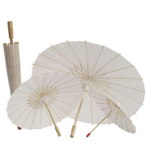 Paraguas de papel de bambú DIY de 83CM de diámetro, paraguas artesanales de papel engrasado, paraguas de estilo antiguo chino, decoración de techo