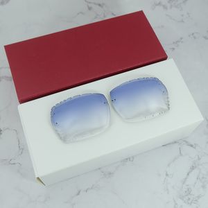 Lentille taillée en diamant pour lunettes de soleil Carter Wire C, lentille de couleur, lentilles de forme spéciale