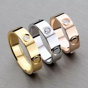 Diamond Ring Crystal Luxury Brand Copy Finger Band Engagement Mens Promers