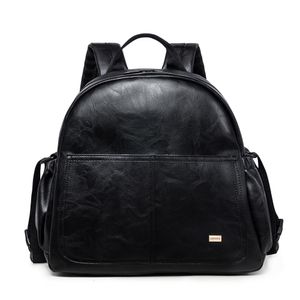 Bolsas de Fraldas Moda Maternidade Troca de Fraldas para Mãe Preto Grande Capacidade com 2 Alças Mochila de Viagem Bebê 221208