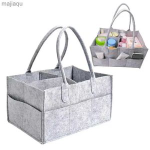 Bolsas de pañales Fanty Baby Diaper Storage Bag Portable Bolsa de almacenamiento de pañales de fieltro Bolsa de almacenamiento portátil multifuncional para madres 1 PC