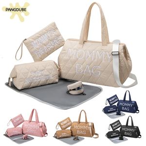 Bolsas de pañales PANGDUBE Mommy Bag 5pcsset Bebé Pañal 10 tipos Maternidad impermeable para mamá 231007