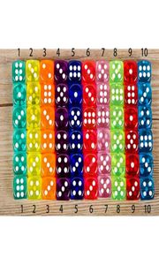 Dice Set 10 Colors High Quality 6 Sided Gambing Dice For Board Club Party Family Games Dungeons And Dragon Dice5190231