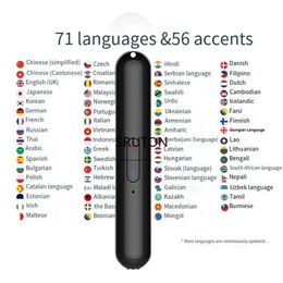 Dictionnaires Traducteurs Traduction vocale 127 langues Multi langues Traduction instantanée sans fil 2 voies Traducteur en temps réel APP Appareil Bluetooth 230725