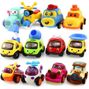 Diecast Model Baby toy car Pull back car Inertial Engineering Aircraft train Collection Vehicle Car Toys For Boys Children Christmas Gift