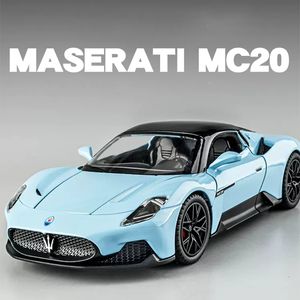 Diecast Model Car Large 122 MC20 Sport Car Alloy Model Car Diecast Metal Scale Collection Vehicle Model Sound Toy Car Gift For Children 230617