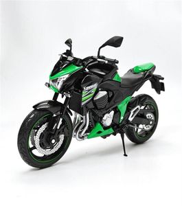 Modelo de Diecast Cars 112 Kawasaki Ninja Z800 Racing Crosscountry Motocicleta Modelo Simulación de motocicleta de juguete Motocicleta COL5112375