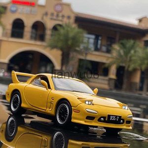 Diecast Model Cars 132 Mazda RX7 Alloy Sports Car Model Diecasts Toy Vehicles Metal Car Model Simulation Sound Light Collection Regalo para niños x0731