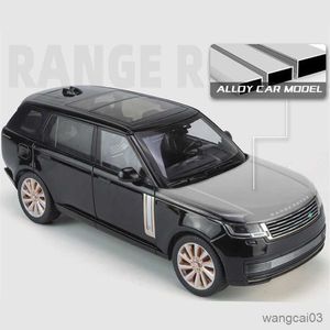 Diecast Model Cars 2023 1/18 Land Range SUV Alliage Modèle De Voiture Diecast Metal Véhicule Tout-Terrain Modèle De Voiture Son et Lumière Simulation Enfants Jouet Cadeau R230807