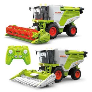 Diecast Model Cars Cross Brord Electric Remote Controlter Agricultural Vehicle Spray Tracteur Engineering Vehicle Toy Simulation Agricultura J240417