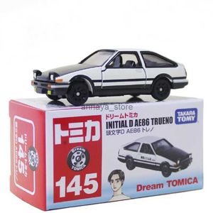 Modelos de coches fundidos a presión Takara Tomy Dream Tomica 145 Inicial D Toyota AE86 Trueno Diecast Sports Car Model Car Toy Gift para niños y niñas adolescentes 1L23116