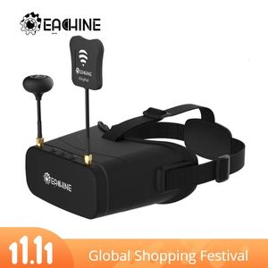 Modèle moulé sous pression Eachine EV800DM Varifocal 5 8G 40CH Diversity FPV Goggles avec HD DVR 3 pouces 900x600 Casque vidéo Batterie intégrée 231113