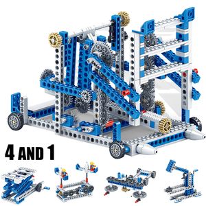 Modèle moulé sous pression engrenage mécanique blocs de construction techniques ingénierie sciences pour enfants éducatifs STEM 3IN1 briques ville jouets pour cadeau pour enfant 230705