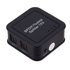 Splitter de fibre optique audio numérique SPDIF 1x3 pour les connexions informatiques et moniteurs