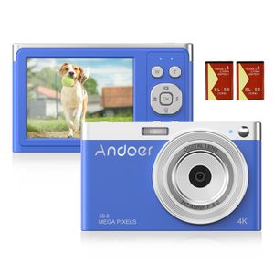 Appareils photo numériques Andoer 4K Mini caméra vidéo caméscope 50MP 2,88 