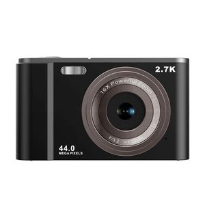 Appareils photo numériques Appareil photo 2.7K HD 44MP Vlogging avec zoom 16X, lumière de poche compacte pour enfants adolescents