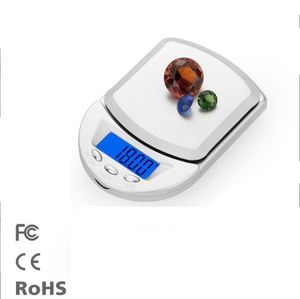 Balances de diamant numériques Mini LCD balance de poche pour bijoux or gramme 500g/0.1g 100g/0.01 200g/0.01 en STOCK A04